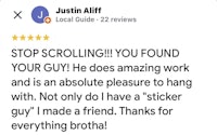 justin affid's review on yelp